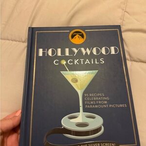 Hollywood Cocktails Hardcover Book - Navy Blue